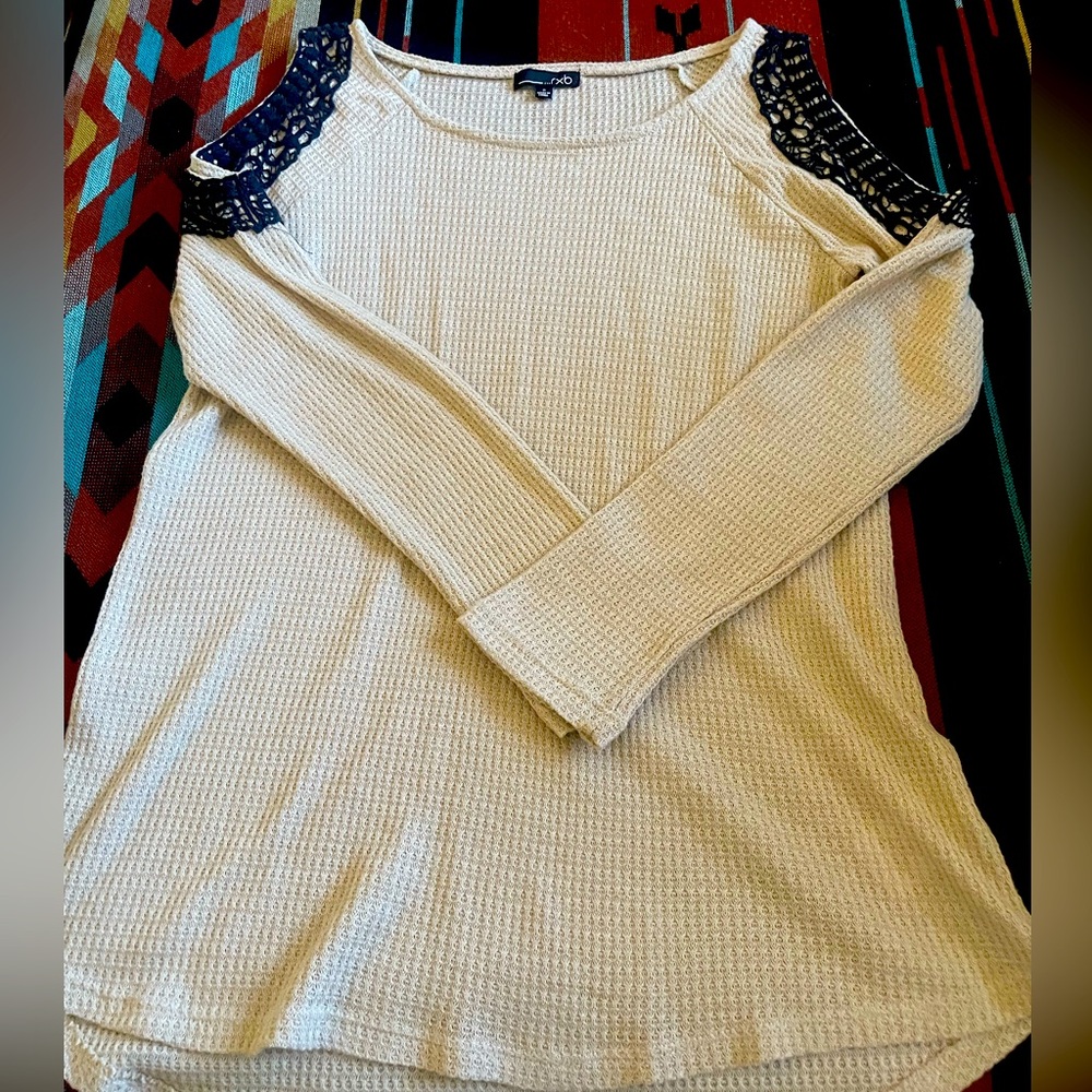 Cold Shoulder Long Sleeve Top